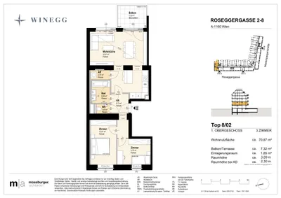 3-Zimmer-Wohnung kaufen in Wien – 70,28 m², € 479.300 – Bild 10 von 10