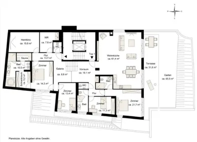 5-Zimmer-Wohnung mieten in Wien – 220 m², € 6.950 – Bild 9 von 9