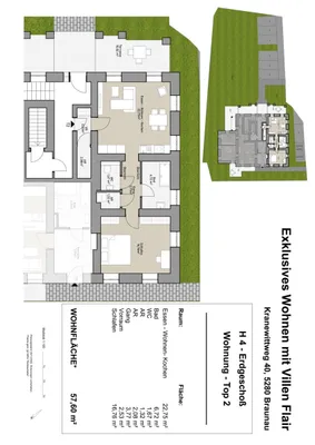 2-Zimmer-Wohnung kaufen in Braunau am Inn – 57,6 m², € 250.000 – Bild 7 von 7