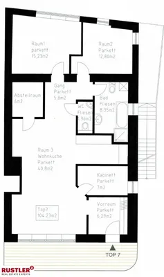 3-Zimmer-Wohnung kaufen in Baden – 104,23 m², € 525.000 – Bild 5 von 5