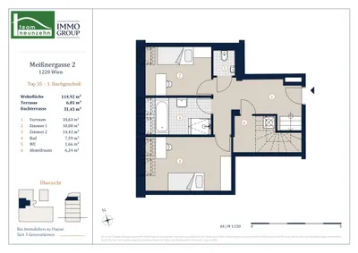 4-Zimmer-Wohnung kaufen in Wien – 114,92 m², € 849.000 – Bild 35 von 37