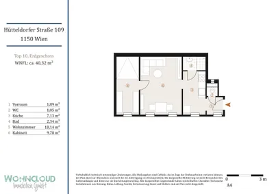 2-Zimmer-Wohnung kaufen in Wien – 40 m², € 199.000 – Bild 17 von 17