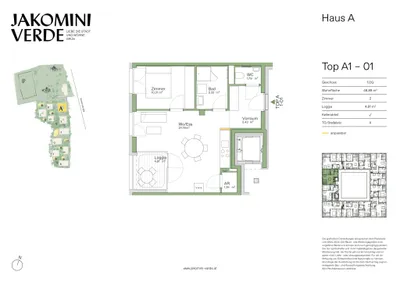 2-Zimmer-Wohnung kaufen in Graz – 48,88 m², € 212.000 – Bild 17 von 17