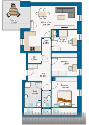 4-Zimmer-Wohnung mieten in Graz-Umgebung – 88 m², € 1.383 – Bild 20 von 20
