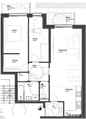 3-Zimmer-Wohnung mieten in Wien – 73,03 m², € 1.594 – Bild 7 von 8