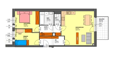 3-Zimmer-Wohnung mieten in Freistadt – 76,9 m², € 944 – Bild 12 von 12