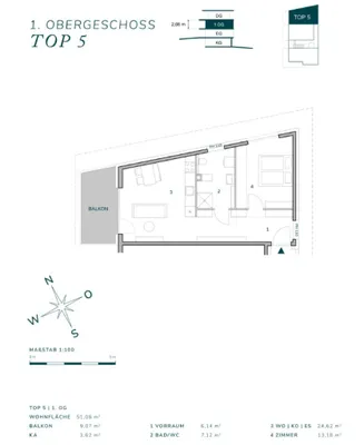 Wohnung mieten in Graz – 51,06 m², € 810 – Bild 11 von 11