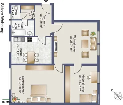 Wohnung kaufen in Melk – 98 m², € 165.000 – Bild 11 von 11