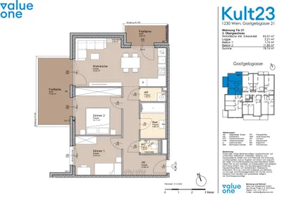 3-Zimmer-Wohnung kaufen in Wien – 63,01 m², € 390.000 – Bild 27 von 27