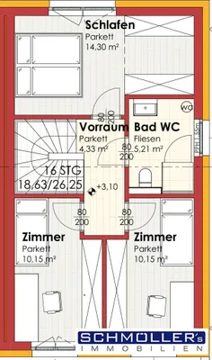 4-Zimmer-Haus mieten in Wels-Land – 95 m², € 1.890 – Bild 18 von 19