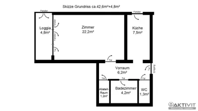 1-Zimmer-Wohnung kaufen in Graz – 43 m², € 198.000 – Bild 16 von 16
