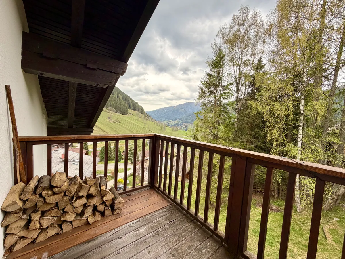 Freizeitwohnsitz in Obertschern/ Bad Kleinkirchheim 3 Zimmerwohnung mit Balkon und Blick ins Tal - Ansicht 2