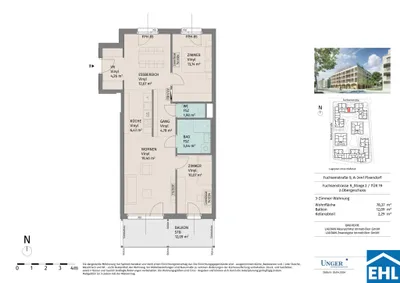 3-Zimmer-Wohnung mieten in Tulln – 78,37 m², € 1.135 – Bild 20 von 20