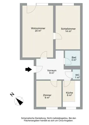 3-Zimmer-Wohnung kaufen in Wien – 62 m², € 215.000 – Bild 11 von 11