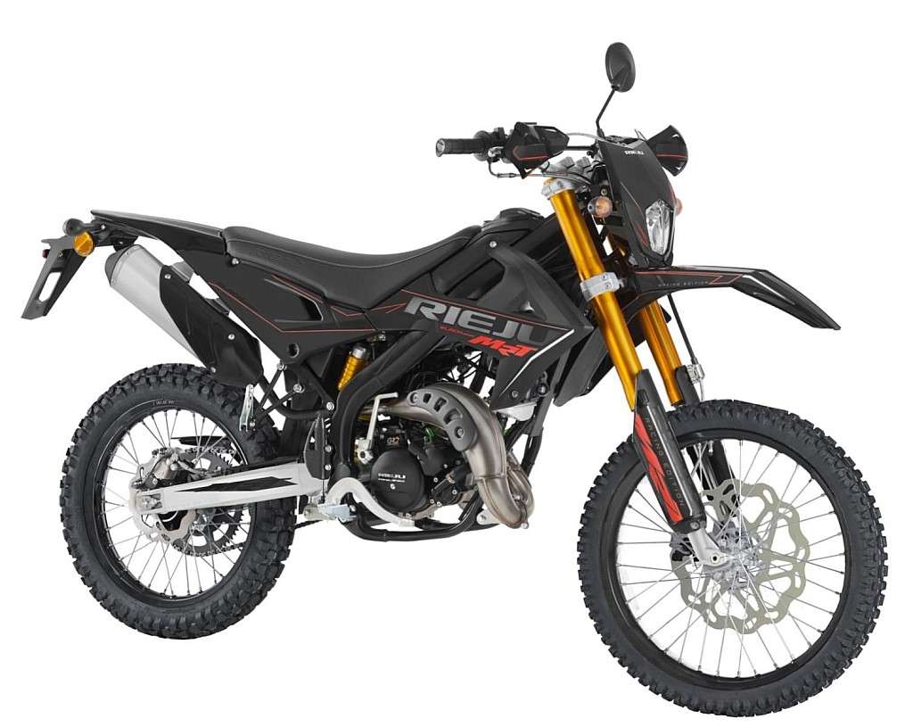 Rieju MRT 50 Cross ALL BLACK upside down Motocross