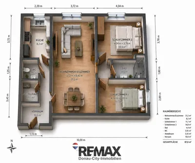 3-Zimmer-Wohnung kaufen in Mödling – 88 m², € 329.000 – Bild 15 von 17