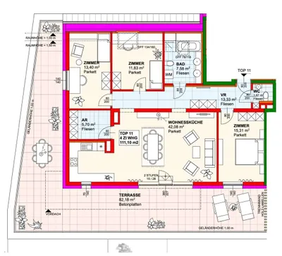 4-Zimmer-Wohnung mieten in Krems an der Donau – 111,1 m², € 1.291 – Bild 13 von 13