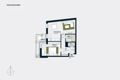 2-Zimmer-Wohnung kaufen in Wien – 56,24 m², € 449.900 – Bild 2 von 11