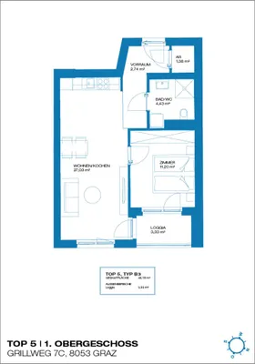2-Zimmer-Wohnung mieten in Graz – 50,11 m², € 680 – Bild 10 von 10