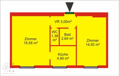 2-Zimmer-Wohnung kaufen in Wien – 45 m², € 219.000 – Bild 6 von 6