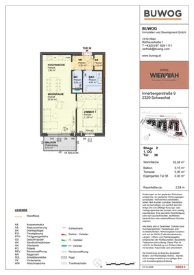 2-Zimmer-Wohnung kaufen in Bruck an der Leitha – 52,58 m², € 315.000 – Bild 3 von 7