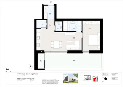 2-Zimmer-Wohnung mieten in Feldkirch – 57,26 m², € 1.237 – Bild 12 von 14