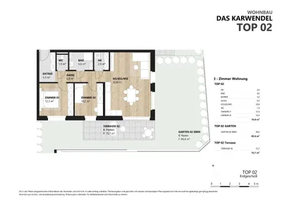 3-Zimmer-Wohnung kaufen in Innsbruck-Land – 74 m², € 410.000 – Bild 4 von 5
