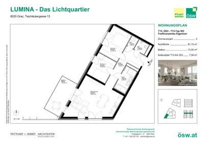 4-Zimmer-Wohnung kaufen in Graz – 81,15 m², € 389.000 – Bild 11 von 11