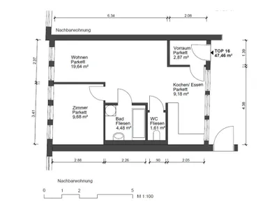 2-Zimmer-Wohnung mieten in Weiz – 47,46 m², € 537 – Bild 9 von 9