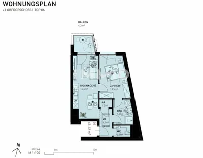 2-Zimmer-Wohnung kaufen in Wien – 45,12 m², € 279.500 – Bild 8 von 8