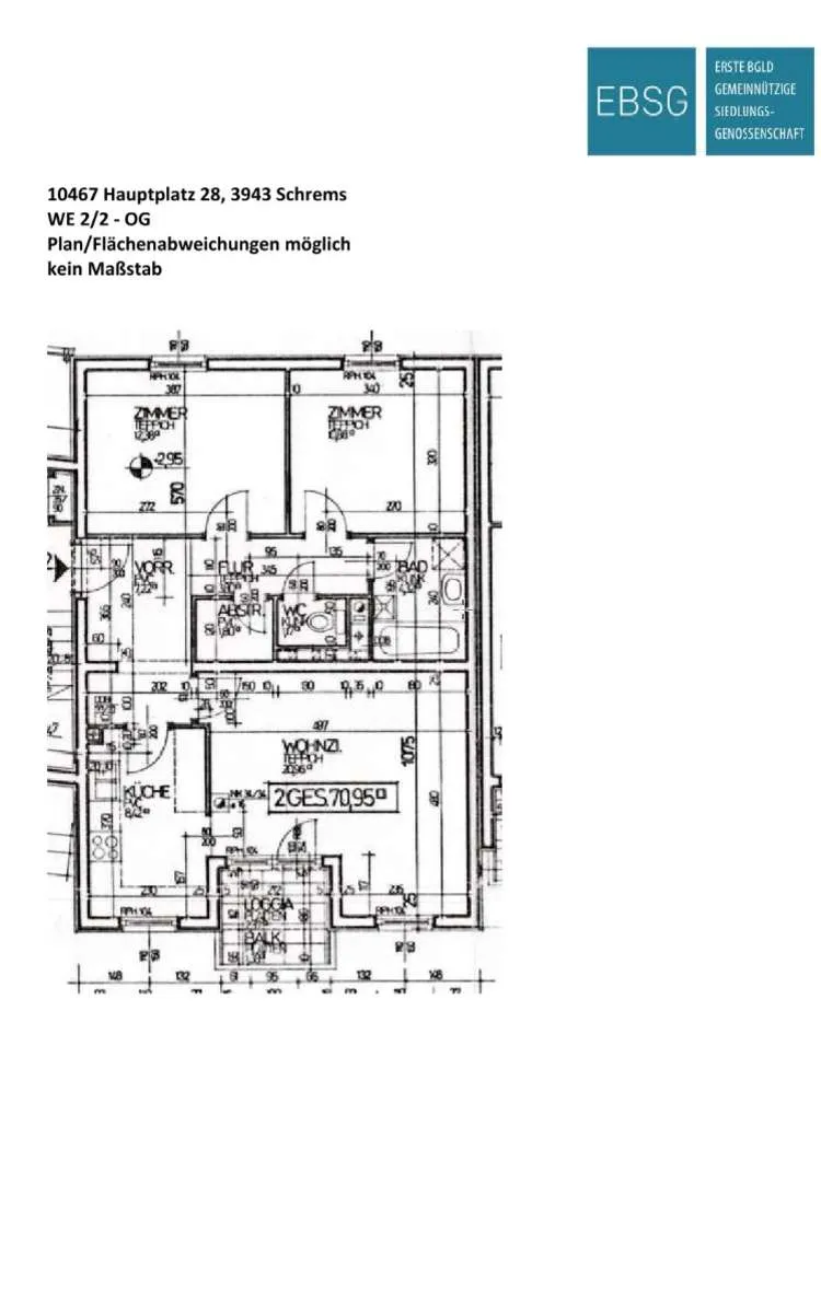 3-Zimmerwohnung im 1.OG – pohled 2