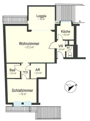 2-Zimmer-Wohnung kaufen in Wien – 57 m², € 245.000 – Bild 7 von 7