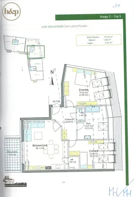 3-Zimmer-Wohnung kaufen in Tulln – 79 m², € 389.000 – Bild 17 von 17