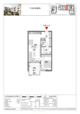 2-Zimmer-Wohnung kaufen in Wien – 49,91 m², € 449.000 – Bild 4 von 4