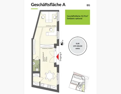 Gewerbeimmobilie kaufen in Tulln – 53 m², € 199.500 – Bild 5 von 11