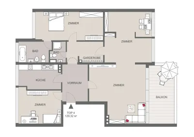 4-Zimmer-Wohnung kaufen in Wien – 129 m², € 845.000 – Bild 14 von 14