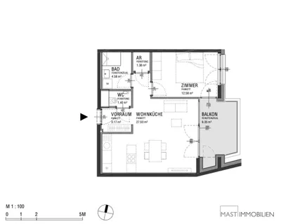 2-Zimmer-Wohnung kaufen in Wien – 50,61 m², € 352.000 – Bild 11 von 11