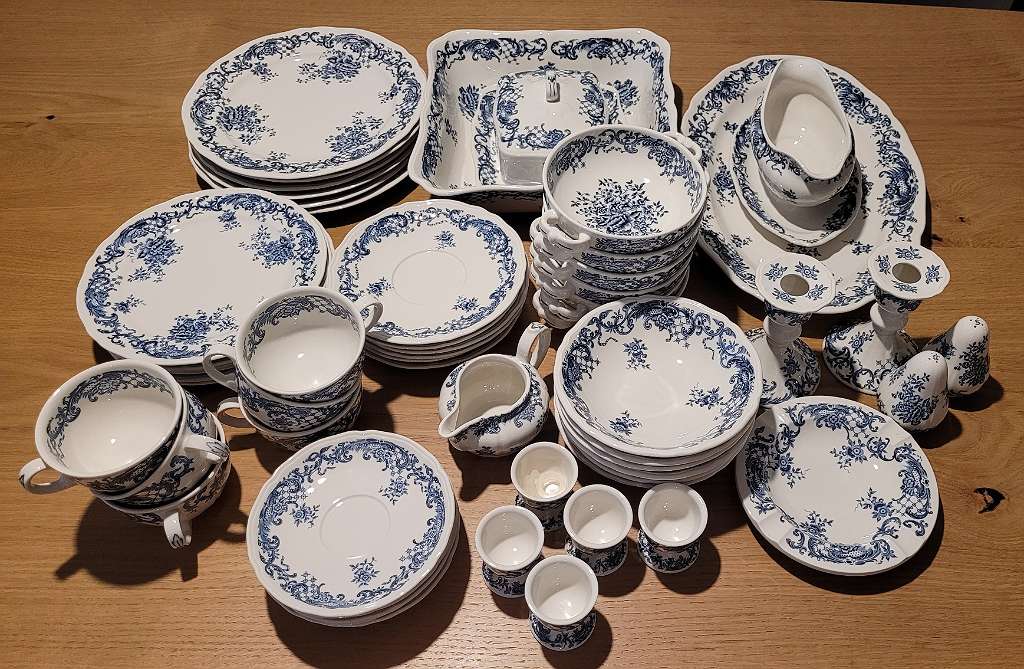 Villeroy und Boch popular „Valeria blau“, Kaffeegeschirr