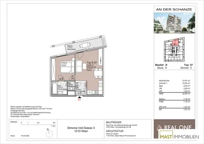 2-Zimmer-Wohnung mieten in Wien – 42,36 m², € 960 – Bild 10 von 10