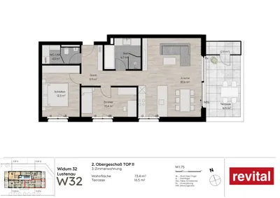 3-Zimmer-Wohnung kaufen in Dornbirn – 74 m², € 600.000 – Bild 4 von 9