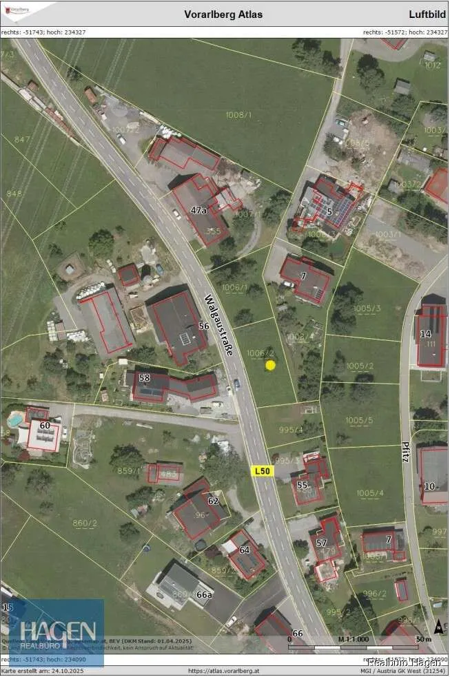 Attraktives Baugrundstück in Göfis - ca. 527 m² für individuelle Gestaltung - Ansicht 3
