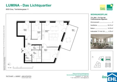 4-Zimmer-Wohnung kaufen in Graz – 93,74 m², € 430.000 – Bild 9 von 9
