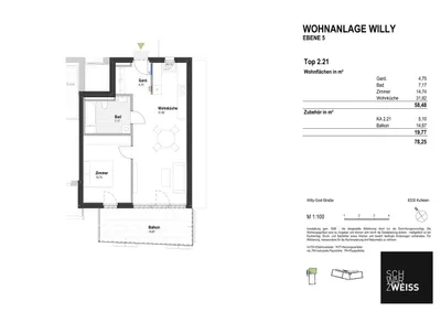 2-Zimmer-Wohnung kaufen in Kufstein – 58,48 m², € 479.000 – Bild 8 von 8