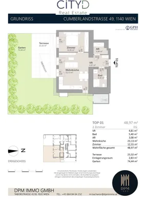 2-Zimmer-Wohnung kaufen in Wien – 49 m², € 457.504 – Bild 5 von 5