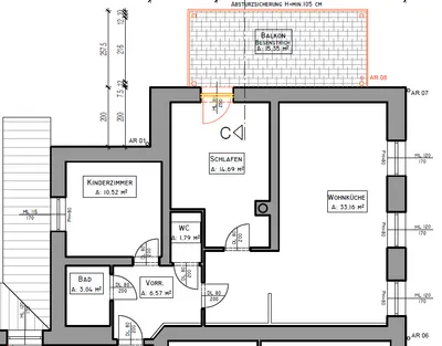 3-Zimmer-Wohnung mieten in Graz-Umgebung – 69 m², € 1.078 – Bild 6 von 6