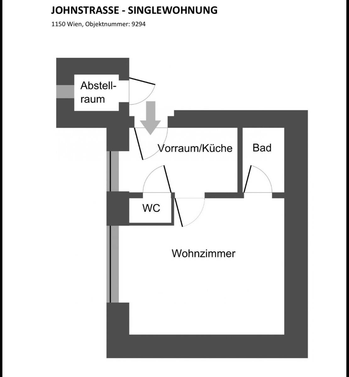 Charmante Anlegerwohnung in 1150 Wien - Perfekt als Starterwohnung oder Investment - Ansicht 2