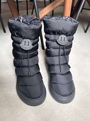 MONCLER Stiefel, Berenice, on sale Glitzer, Lammfell, WILDLEDER, Gr. 38