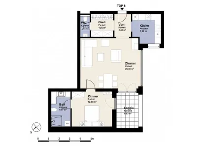 2-Zimmer-Wohnung mieten in Mödling – 56,49 m², € 1.250 – Bild 13 von 13