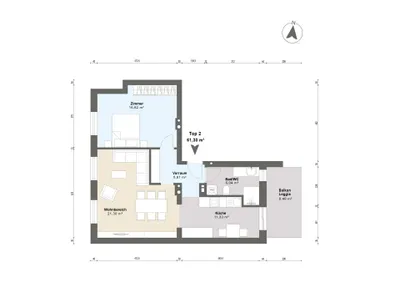 2-Zimmer-Wohnung kaufen in Amstetten – 61,3 m², € 258.500 – Bild 6 von 7