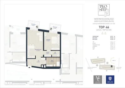 2-Zimmer-Wohnung kaufen in Tulln – 62,01 m², € 457.000 – Bild 9 von 9